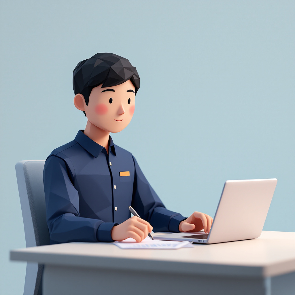 GRC/セキュリティ監査担当のキャラクターイラスト