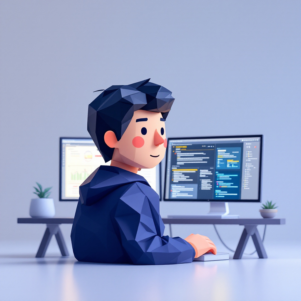 SOCアナリストのキャラクターイラスト